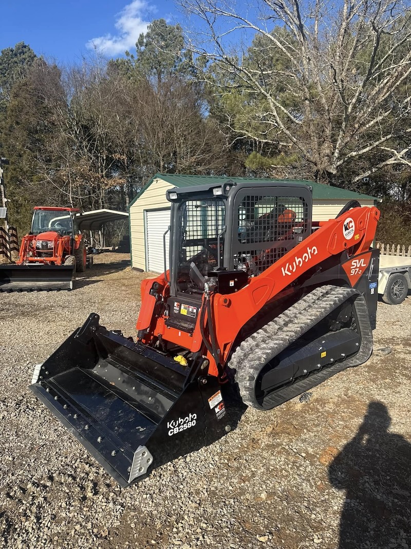 Tractor for land clearing and excavating