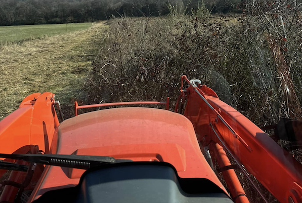 Land Clearing with Tractor